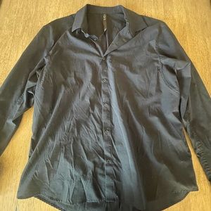 Dark navy blue lululemon dress shirt